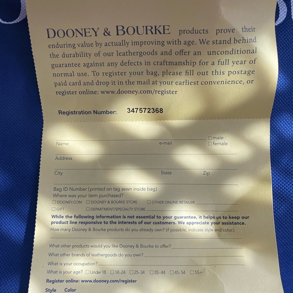 NWOT Dooney & Bourke Ostrich Camel Bag - Picture 8 of 11